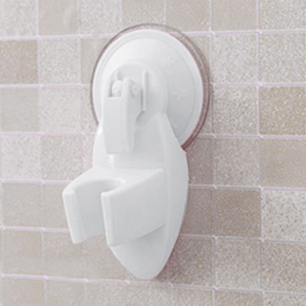 Bathroom Strong Attachable Shower Head Holder Movable Bracket Powerful Suction Shower Seat Chuck Holder