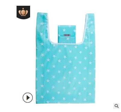 Eco Shopping Bag Foldable Reusable Tote Folding Pouch Convenient Large-capacity Storage Bags: G316753