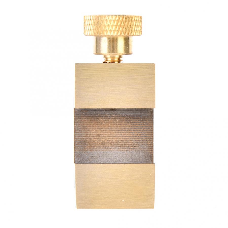 Brass Ruler Locating Block Woodworking Marking Locator Angle Scriber Carpenter Location Line Scriber Block Gauge Measuring Tools