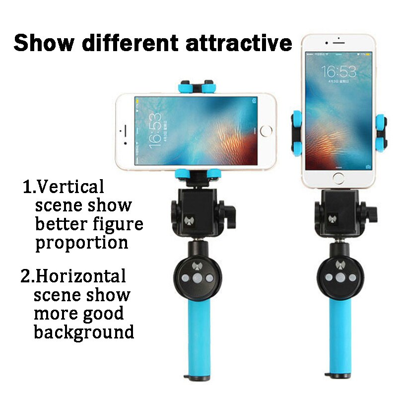 Bfollow auto 360 roterende gimbal panorama video selfie stick til iphone huawei xiaomi med spejl bluetooth fjernbetjening smartphone