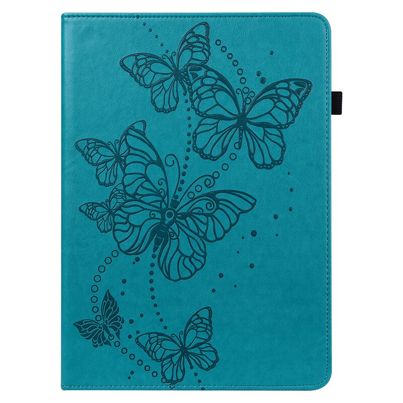 Funda con soporte para tableta Samsung Galaxy Tab S2 SM-T810/T815/T813, carcasa para Samsung Tab S2, carcasa con tapa de SM-T819 de 9,7 pulgadas + lápiz óptico: Blue