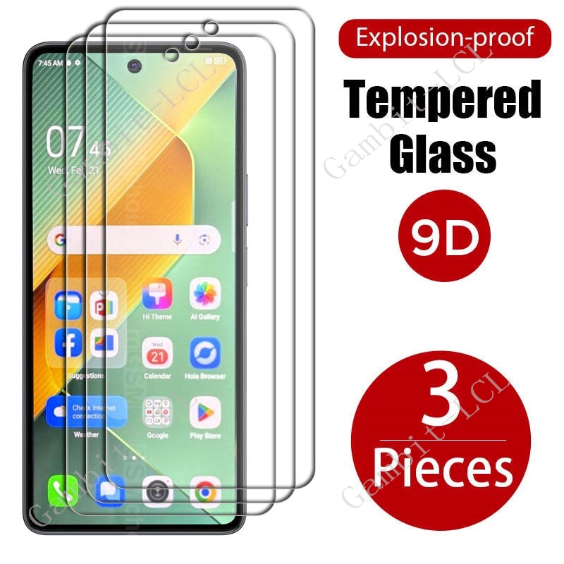 3PCS For Tecno Pova 6 Neo Tempered Glass Protective On Pova6Neo Pova6 6Neo 6.78" Screen Protector Cover Film