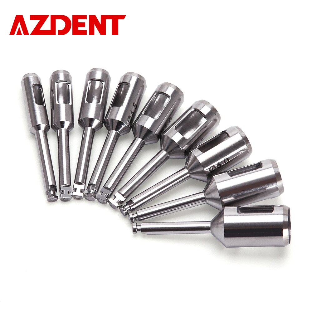 AZDENT – poinçon de tissu d&#39;implant dentaire, coupe d&#39;anneau Gingival en acier inoxydable, pièce à main à basse vitesse, Instrument de chirurgie dentaire