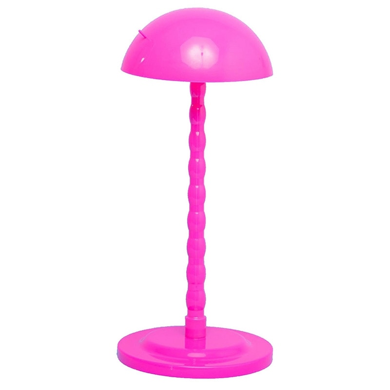Wig Stands Plastic Hat Display Wig Head Holders Mannequin Head/Stand Portable Wig Stand Use Hat for Styling Drying Display: Pink