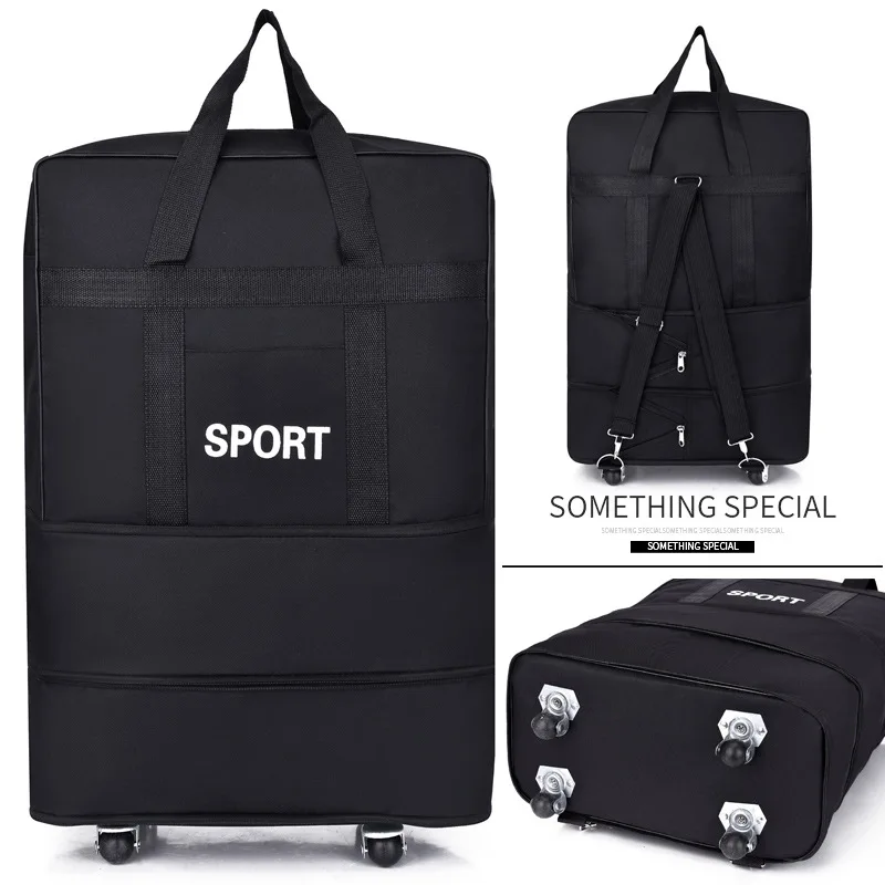 Populaire duurzame bagage-trolleytassen met grote capaciteit Oxford waterdichte uitschuifbare reistassen op wielen