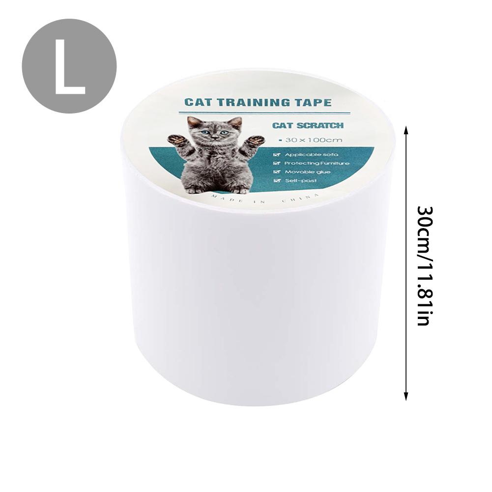Anti-kras huisdier kat training tape krasbescherming mat meubels en leer krasbescherming beschermtape voor katten en huisdieren: 30100cm