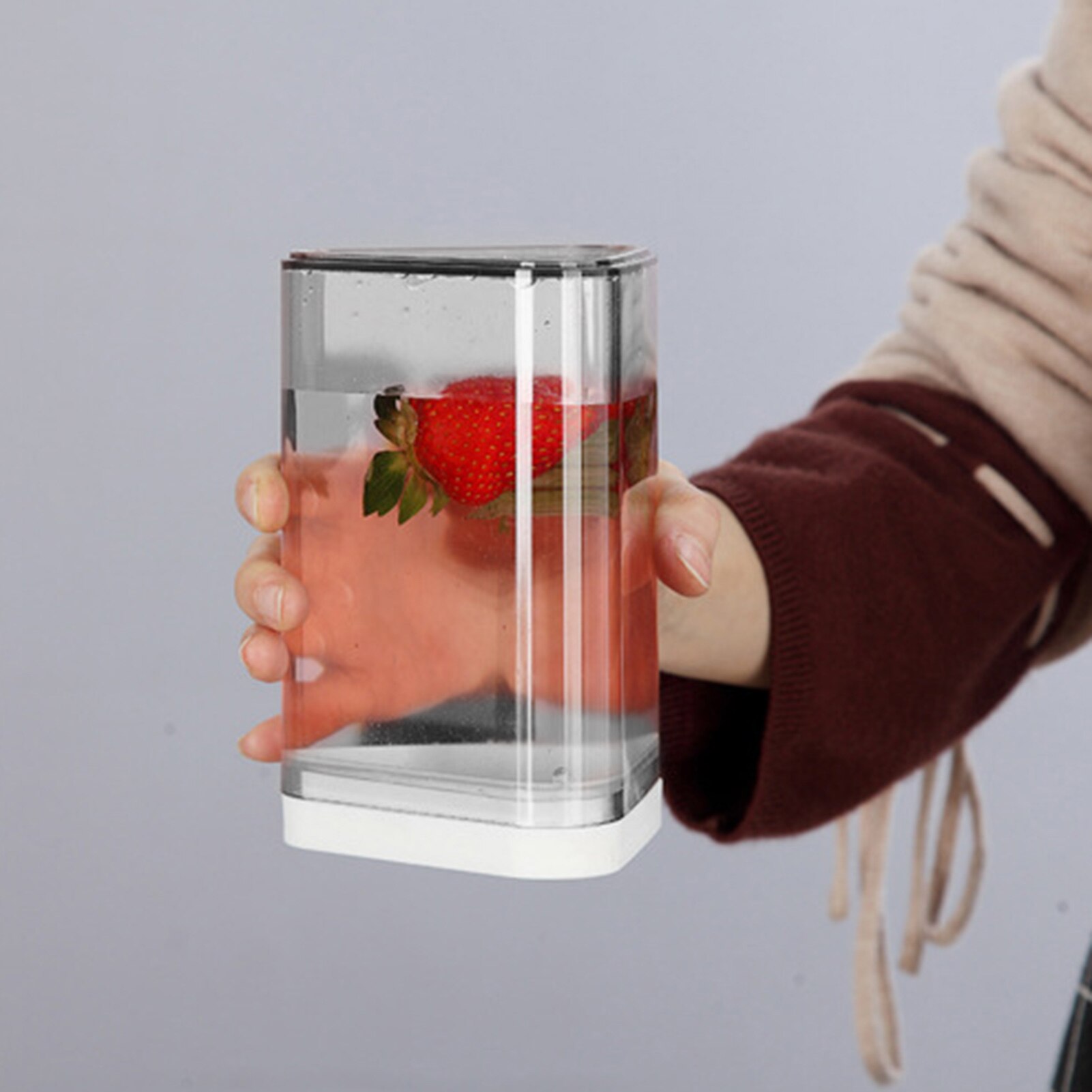 800ml 600ml Transparent Sealed Jar Kitchen Fresh-keeping Box Waterproof Leak-proof Refrigerator Food Container Storage Jar