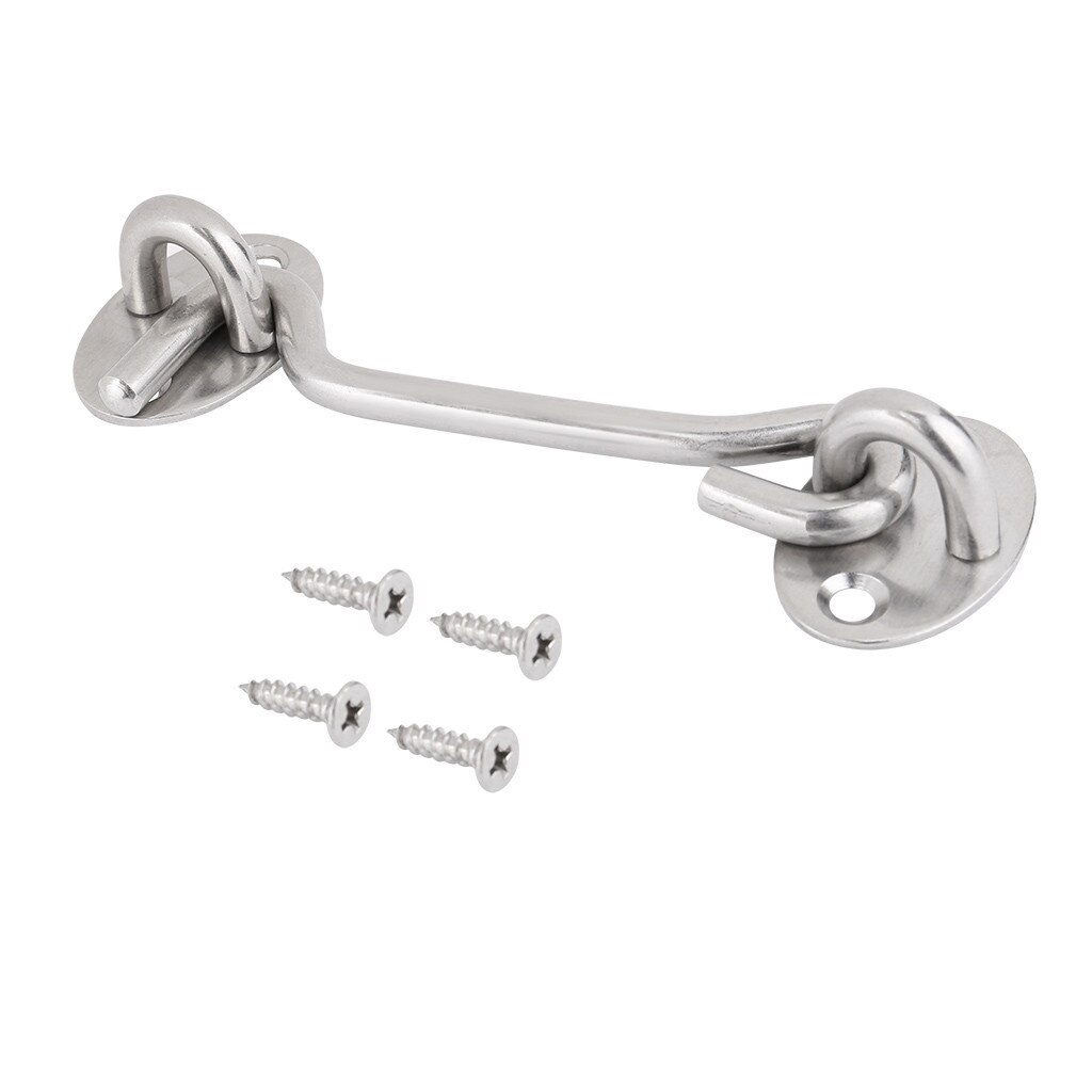 Door Security Slide Lock Refrigerator Lock Barn Door Freezer Lock Heavy Duty Solid Thicken Gate Door Sliding Lock Add Security: C