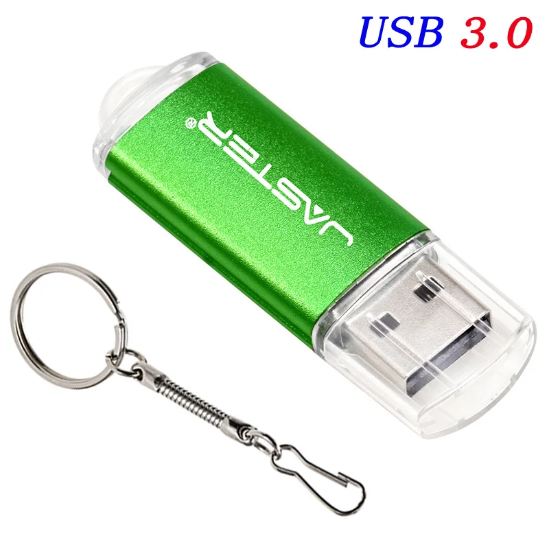 Black USB 3.0 Flash Drive 128GB High Speed Pen Drive 64GB Free Key Chain Memory Stick 32GB Plastic Metal Blue USB Stick 16GB: green / 16GB