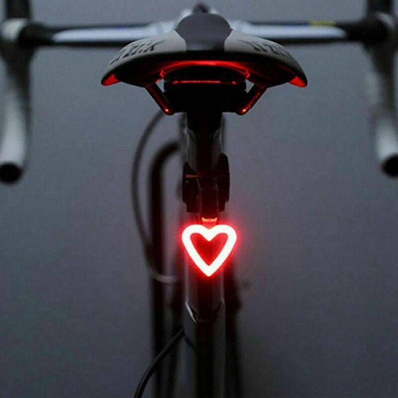 Fiets Achterlicht Usb Oplaadbare Fiets Achterlicht Veiligheid Waarschuwingslampje Fiets Accessoires: Love