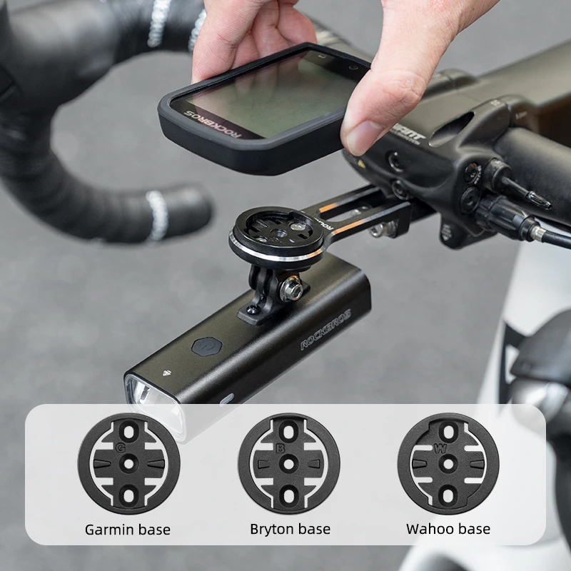 ROCKBROS Bicycle Light Mount for GIANT TCR PCR Bike Computer Holder Aluminum Alloy for Garmin/Bryton/Wahoo Bike Accessories