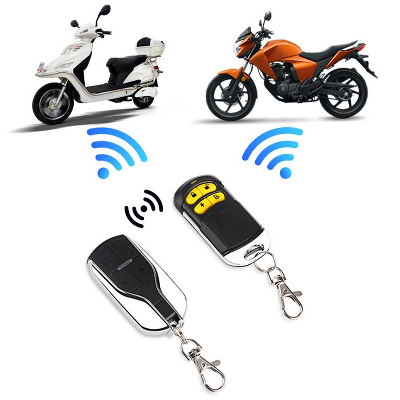 12V Universal Motorcycle Car Security Alarm System 125db Burglar Alarm Ultra Small Dual Remote Control Anti-theft Device