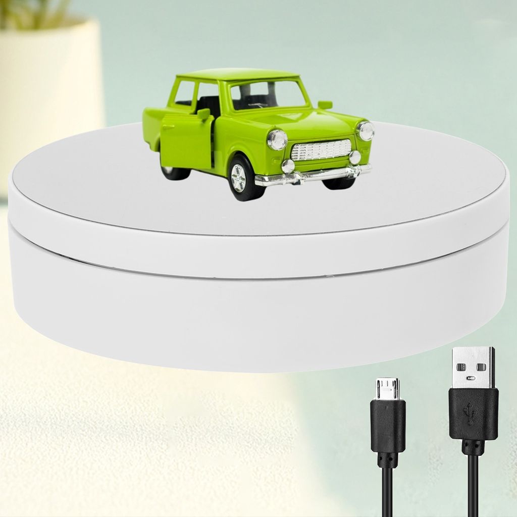 Motorized Rotating Display Stand 360 Degree Turntable 3 Speeds for Cake