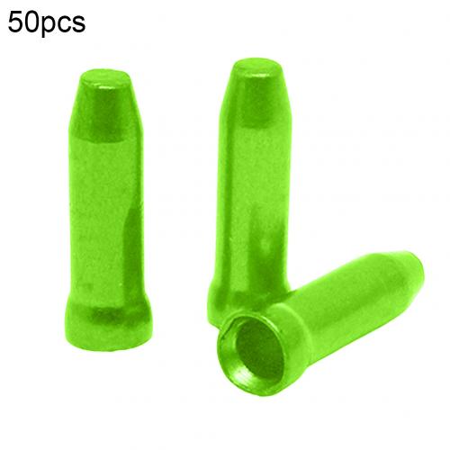 50Pcs Bike Bicycle Brake Shifter Inner Tips Shift Cables End Caps Cycling Parts MTB Bicycle Bike Shifter Twist Shifter: Green  