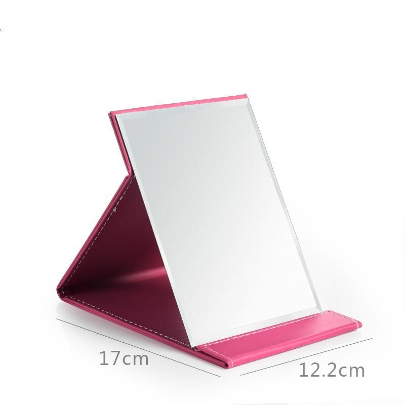 Grand miroir Portable pliable, épais et , HD, minimaliste, pour étudiants: D
