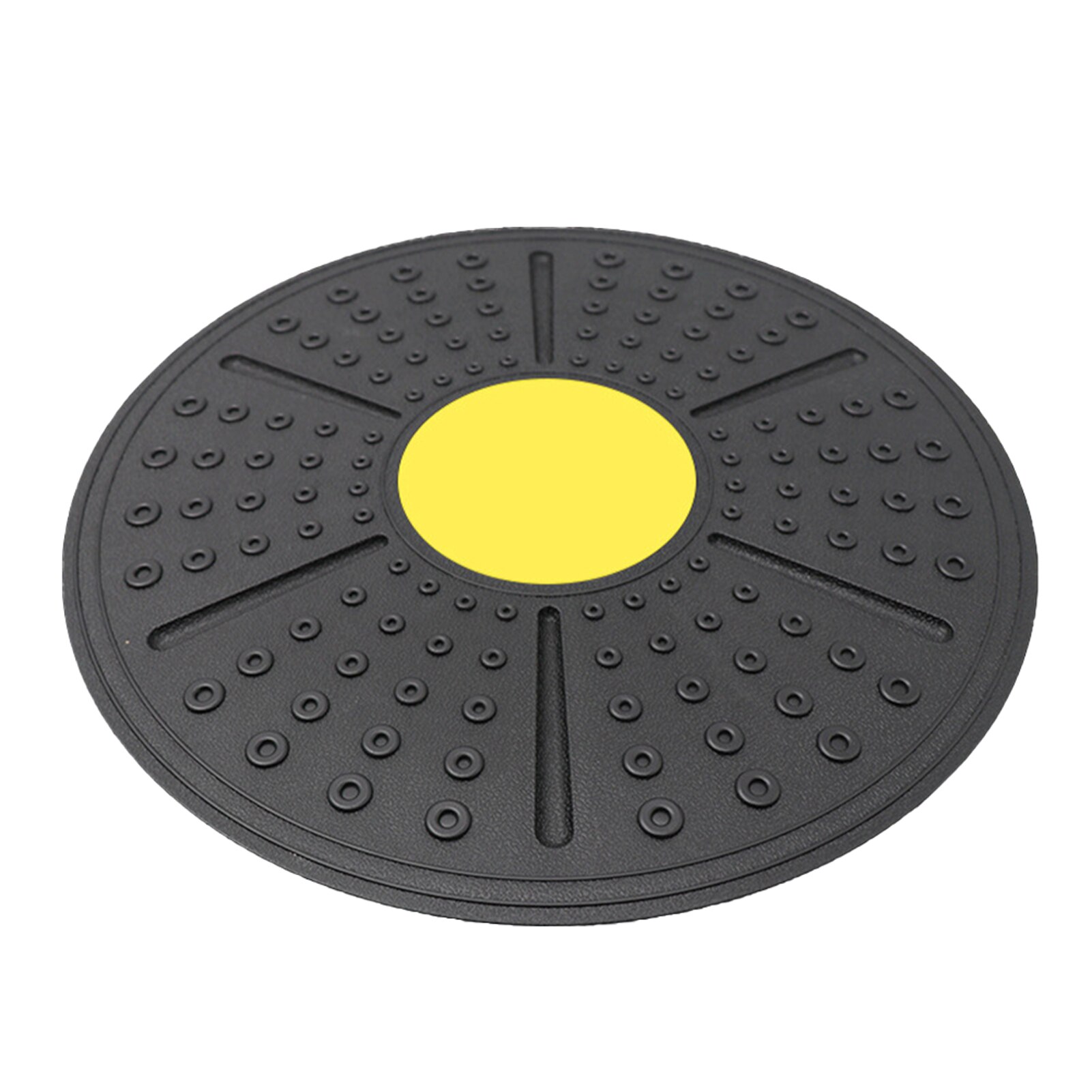 Home Gym Exercise Round Balance Board Non Slip Stability Wobble Physical Therapy For Yoga Fitness Core Strength Sports Equipment: YELLOW