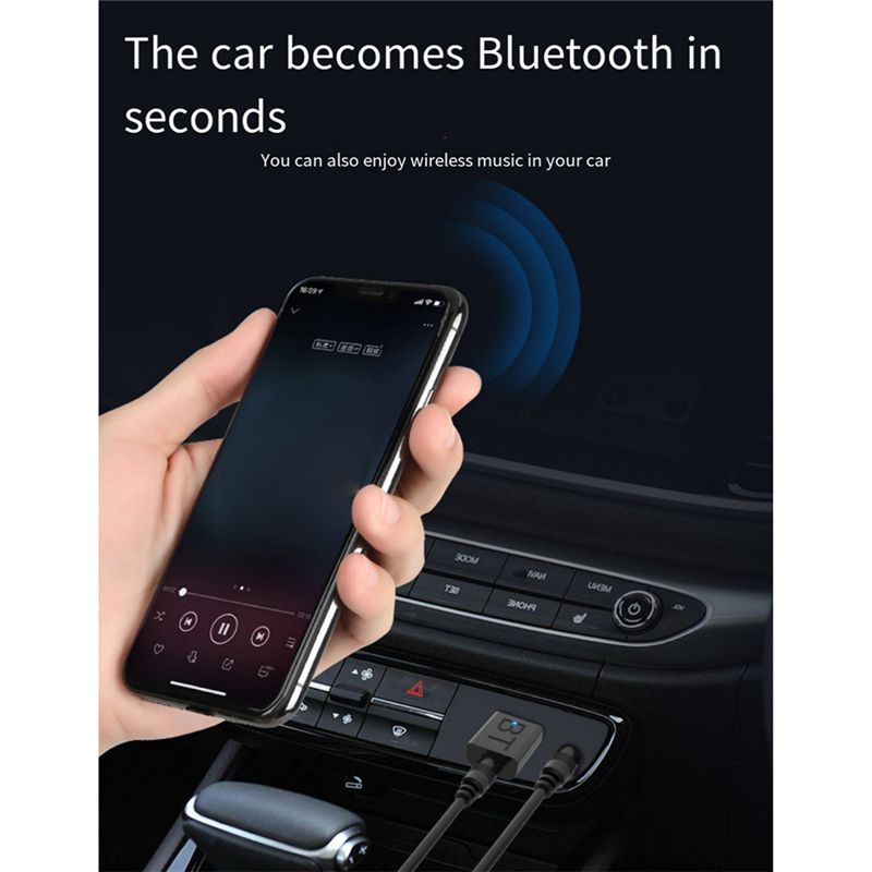 M16K-3Pcs 2 In 1 USB Bluetooth 5.0 Audio Receiver Transmitter USB Bluetooth Adapter With 3.5Mm Audio Cable Plug And Play: Default Title