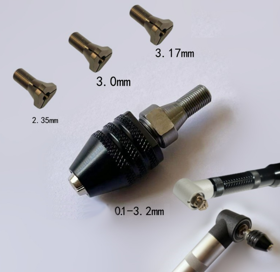 Zubehör für Scheibenklingen, Abdeckung für Schleifmaschinen, Staubwelle, Schutzkappe, abgeschirmtes Mikro-Winkelschleifer-Klemmfutter, 2,35 3,0 3,17 mm
