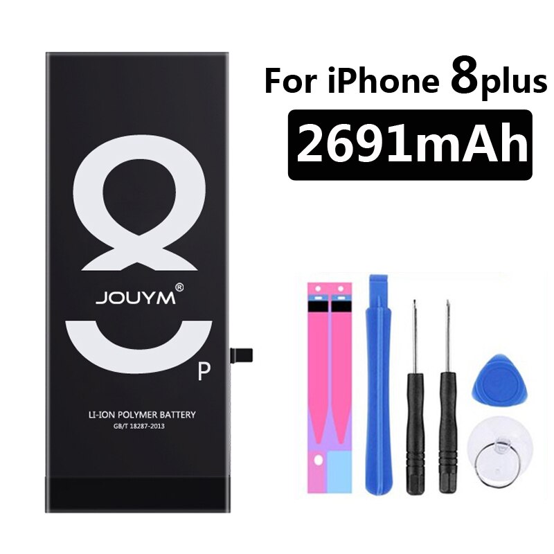 Jouym Batterij Voor Iphone 6 S 6 S 5 S 5 Se 7 8 Plus Originele Hoge Capaciteit Bateria Vervanging batterie Voor Iphone X Xs Max Xr 7P 8: For iPhone 8 plus