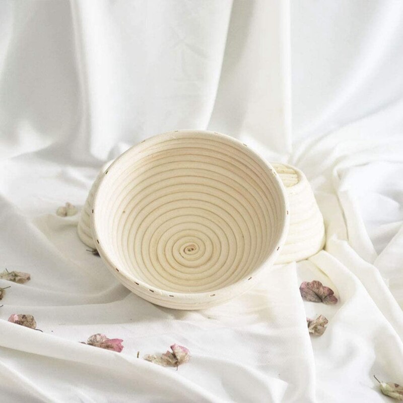 Ronde Brood Correctie Mand Handgemaakte Pasta Rota Stijgende Kom Professionele Bakkers Brood Mand