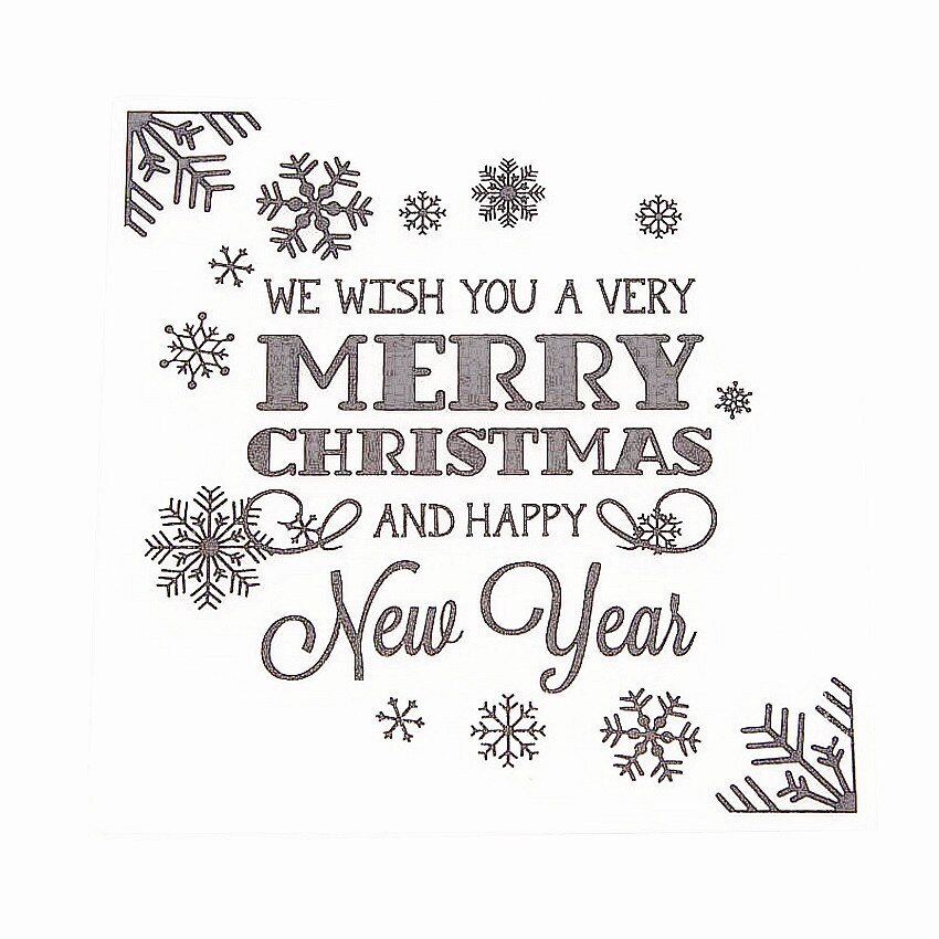 plastic clock template Merry Christmas craft card making paper card album wedding decoration clip Embossing folders