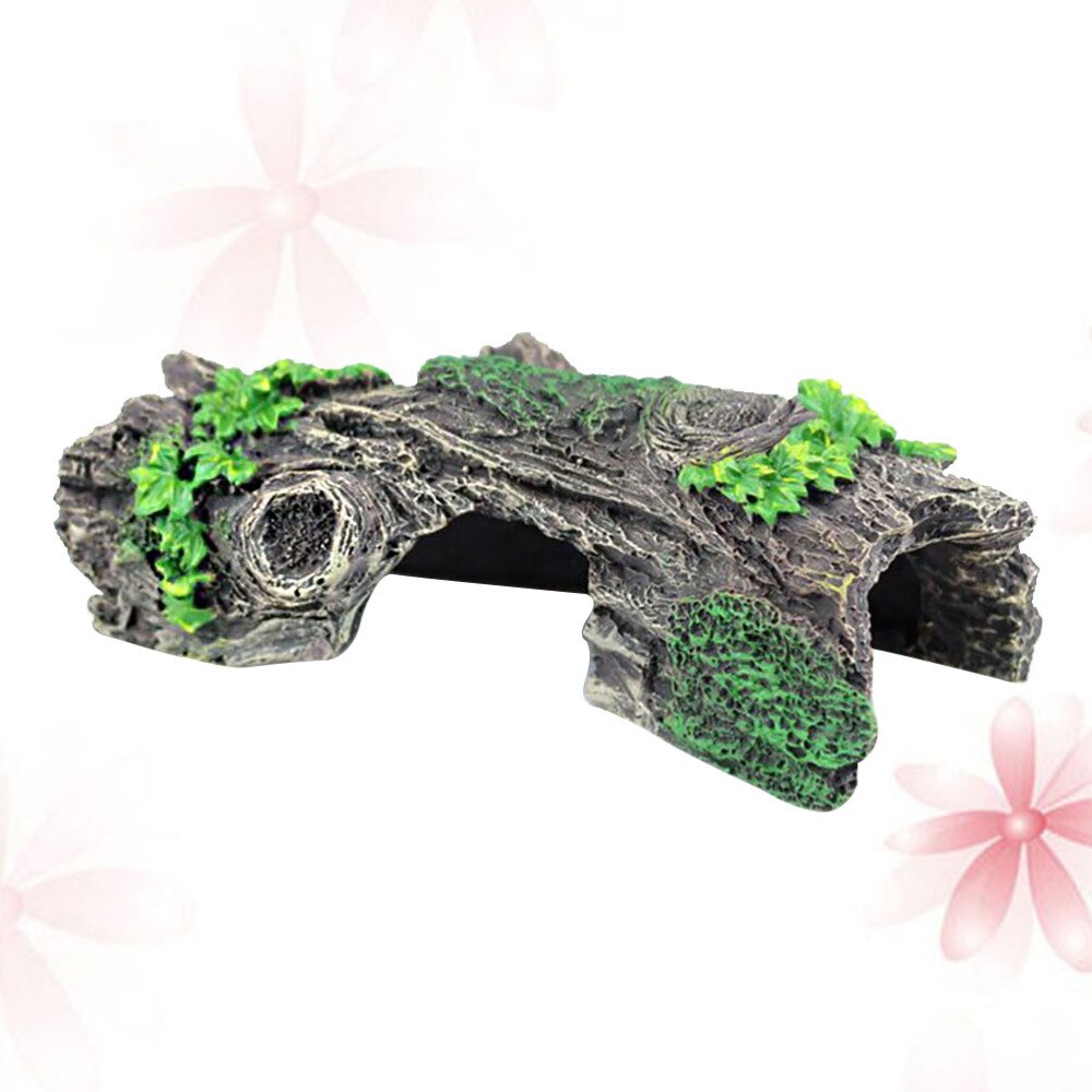 1Pc Niet Giftig Schuilplaatsen Landscaping Ornament Ontsnapping Gat Aquarium Holle Boom Gat Aquarium Voor Thuis