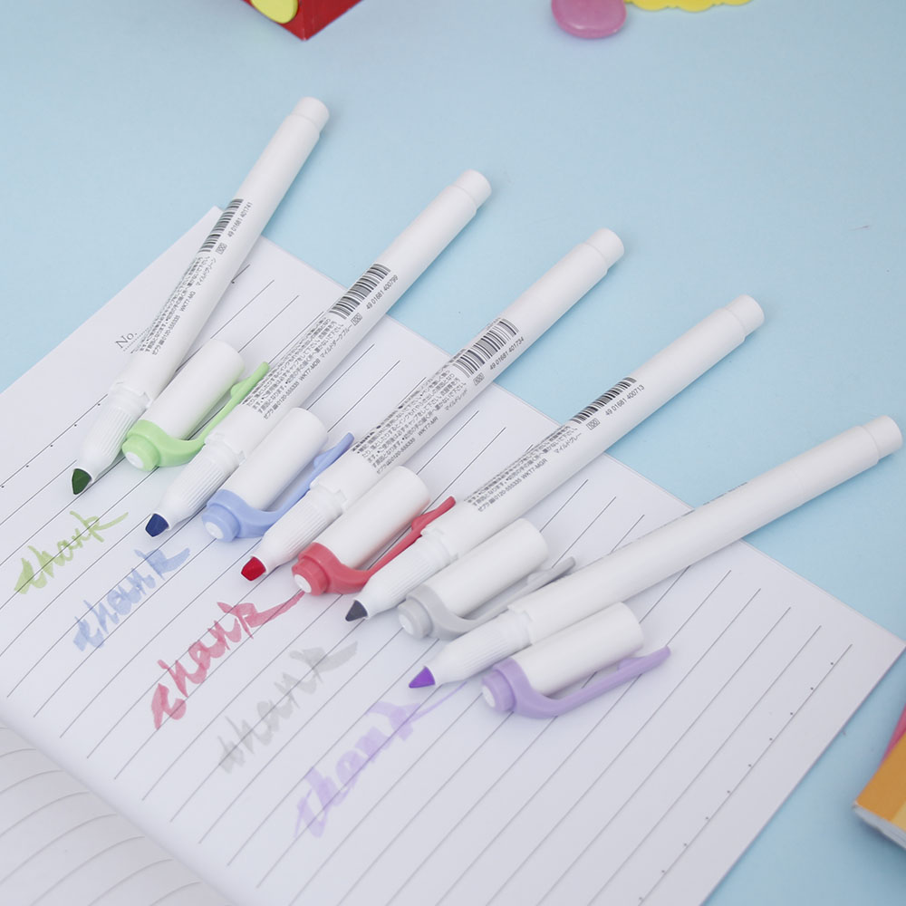 5 farben/set Japanischen Mild liner Stifte Zeichnung Marker Stift Doppel Headed Fluoreszierende Stift Art Highlighter Mildliner Mark Stift