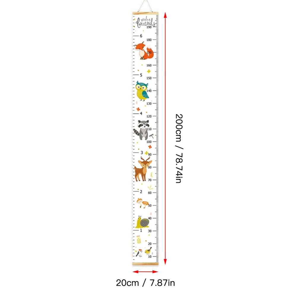 1PCS Kids Growth Wall Chart Height Chart for Child Height Measurement Wall Hanging Rulers Room Decoration for Toddlers