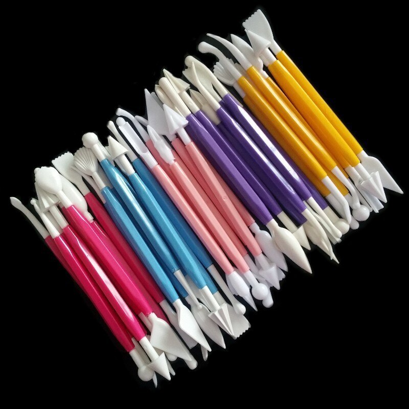 8 pièces/ensemble gâteau pâtisserie sculpté bricolage gâteau décoration outils Fondant chocolat support fleur utiliser des outils accessoires de cuisine
