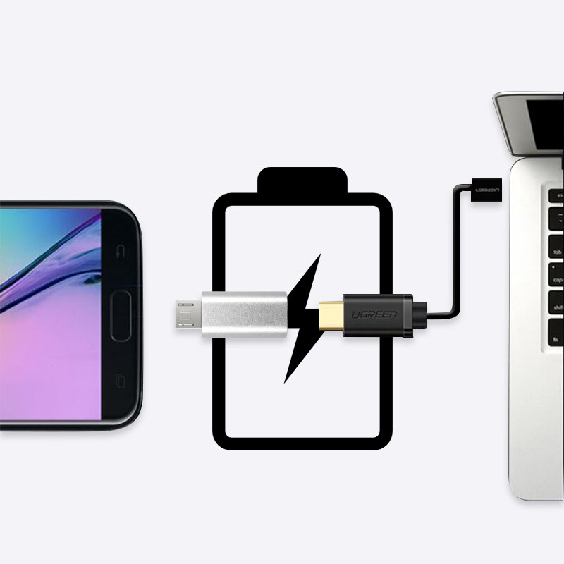 Mini Type-C Female to Micro USB Mobile Phone Adapters Converters with Realize Multi-functional Data transmission