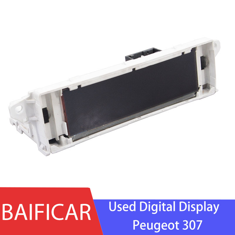 Baificar-reloj Sagem con pantalla Digital multifuncional, dispositivo de información de Radio, interior, 9652809977 RHD, usado, para Peugeot 307