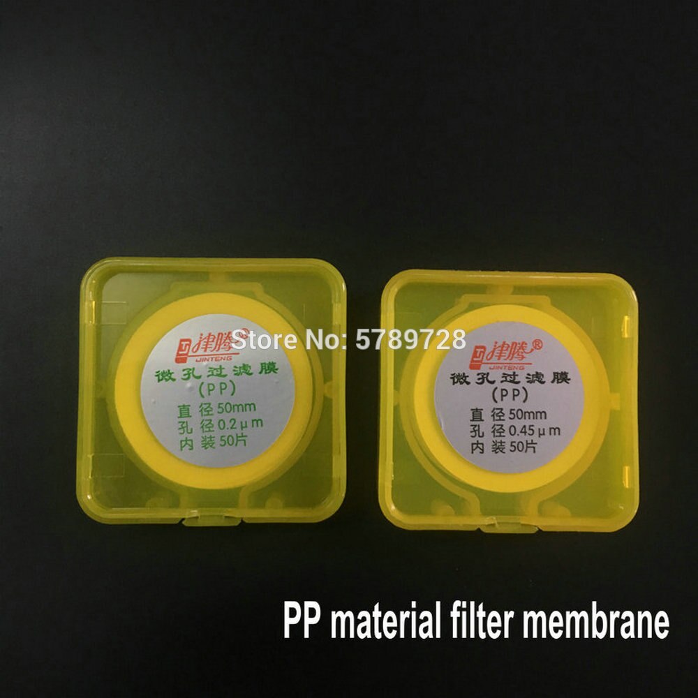 50pcs/lot Lab 47mm 50mm 60mm Millipore Filter Membrane with MCE/Nylon/PP/PVDF material Membrane for experiment