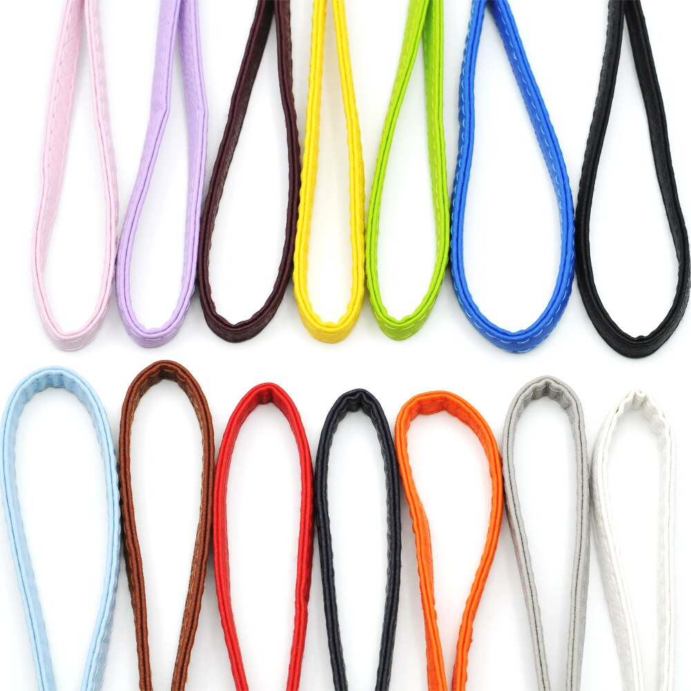 PU leather wrist hand cell phone mobile chain straps keychain Charm Cords DIY Hang Rope Lanyard For Keys Phone Decoration Straps
