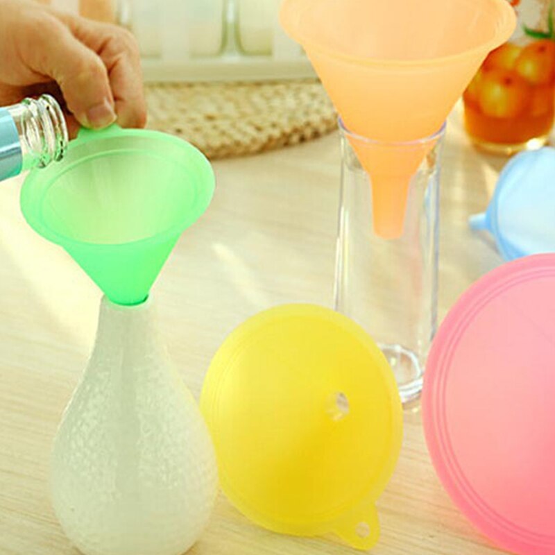 Embudo de plástico líquido para cocina, 5 uds.