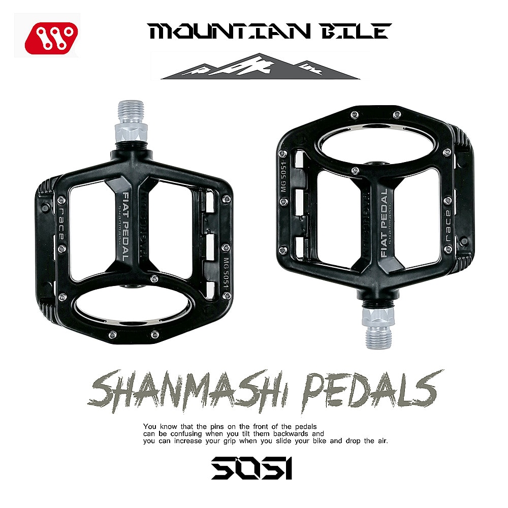 Ultralight Bicycle Pedals Magnesium Alloy Mountain Bike Flat Pedals Non-slip MTB Road Bike Pedals Platform Bicycle Accessories