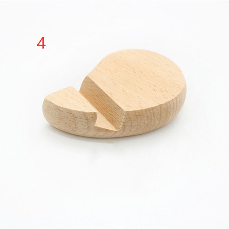 Wooden Mobile Phone Stand Universal Phone Holder Stands For iPhone For Samsung Pad Tablet Stand Desk Phone Rack 8*6*2cm: 4