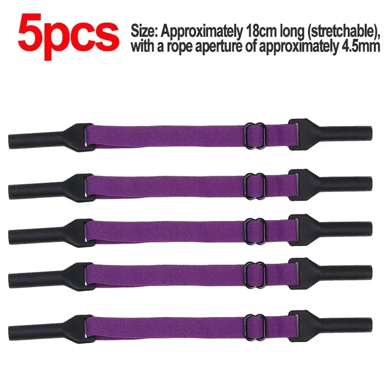 Colors Elastic Glasses Rope for Kid Adults Glasses Strap Change Size Sport Eyewear Strap Non Slip Anti Fixer Glasses Cord: Dark Grey