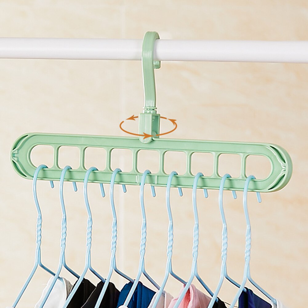 Magic 9-percheros circulares de soporte para ropa, estante de secado de ropa, perchas de plástico multifunción, colgadores de almacenamiento para el hogar
