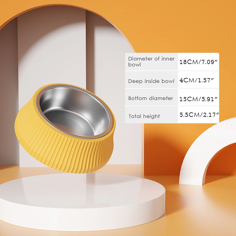 Stainless Steel Dog Bowl Non-slip Food And Water Feeder Detachable Large Food Bowl Suitable For Small Medium And Large Dogs