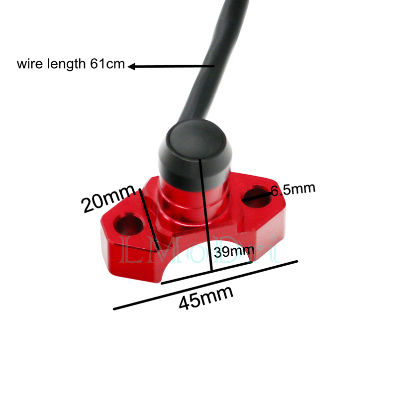 LMoDri-Interruptor de aluminio CNC para motocicleta, manillar de botón de retorno Manual, luces delanteras de montaje, 22mm