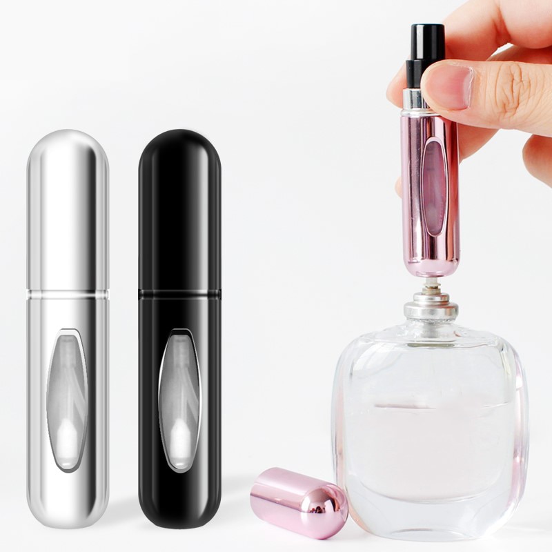 5ml mini flacons de parfum rechargeables pratiques avec pompe à parfum en spray, contenants cosmétiques vides, flacon atomiseur en spray pour voyage