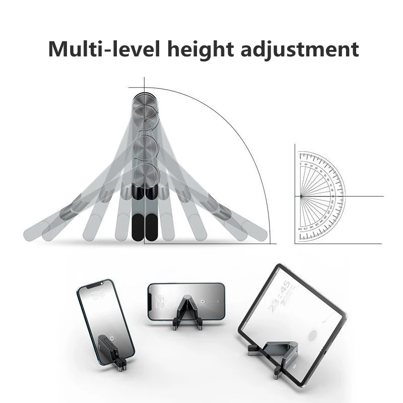 T1 tragbar Halter Universal- Mini Größe Aluminium tragbar Falten Pult montieren Halter Halterung Handy, Mobiltelefon Telefon Wiege Foldable Stand