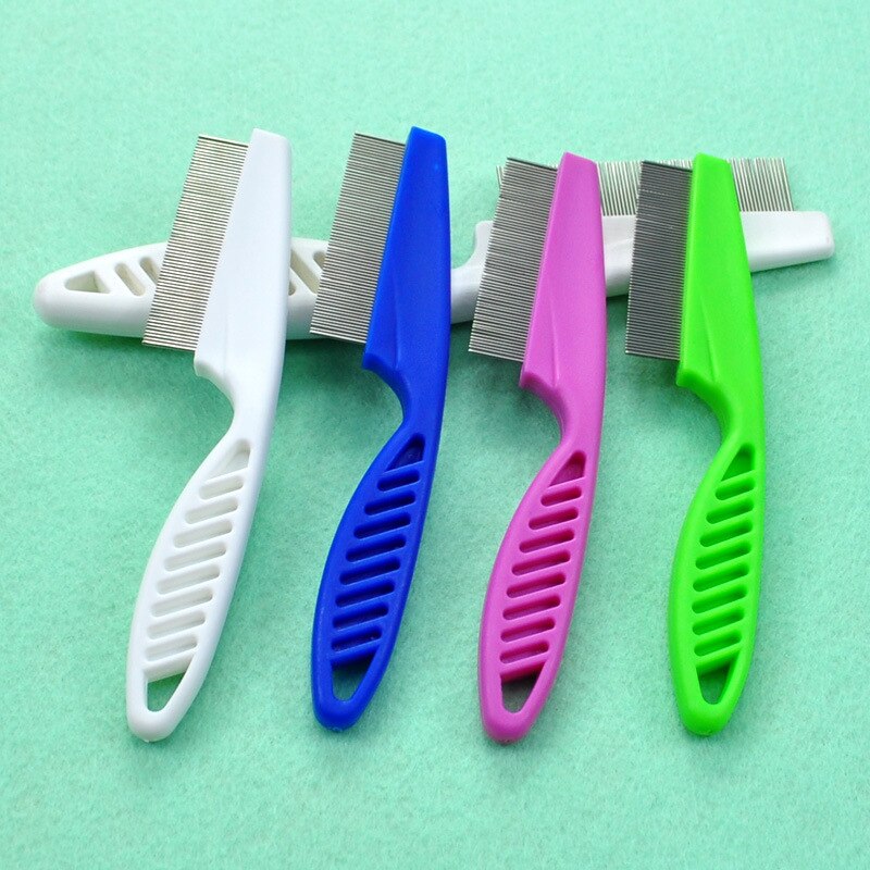 Pet Animal Comb Dog Cat Care Protection Flea Comb Stainless Steel Comfort Flea Hair Grooming Comb Dogs Care Supplies