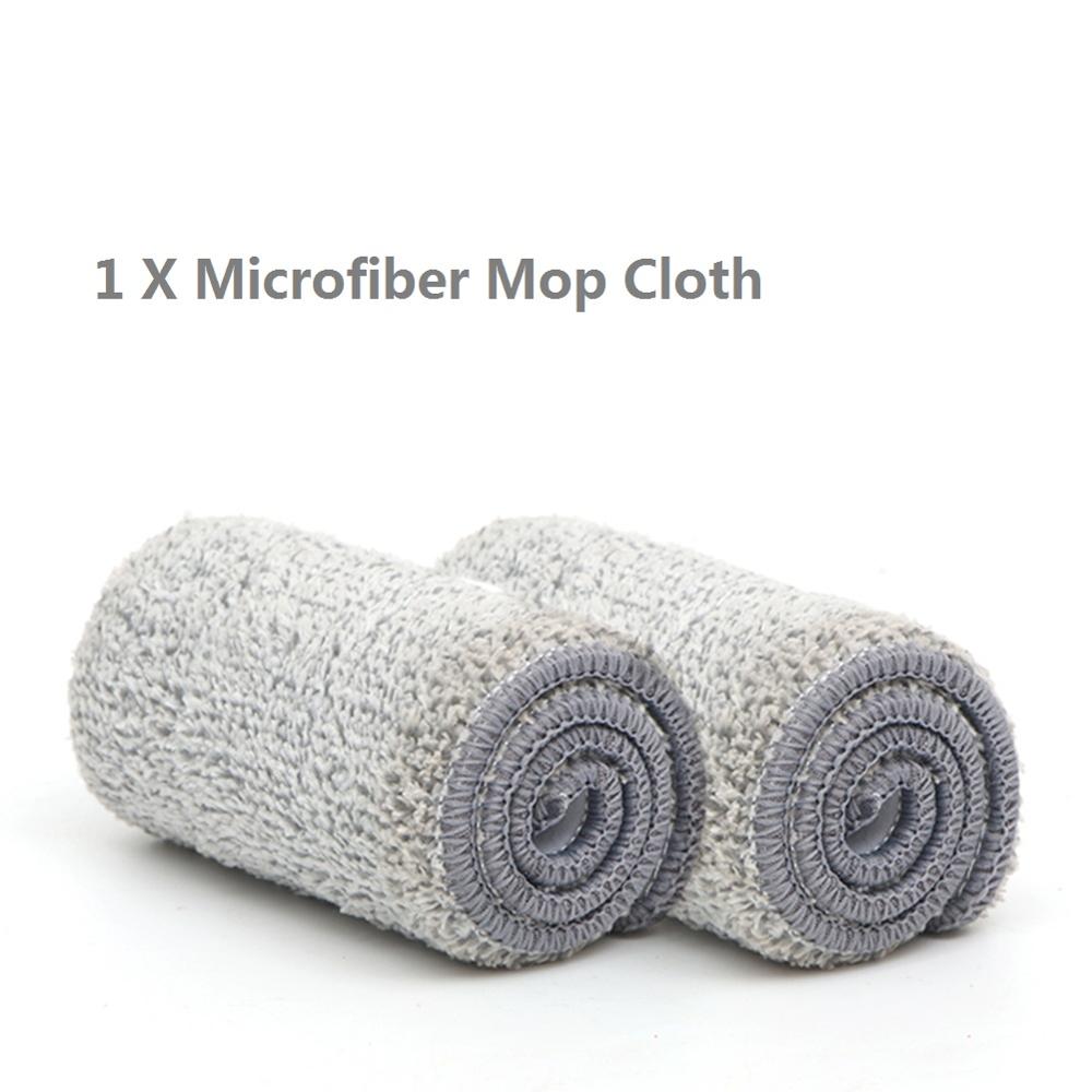 A mano libera di Lavaggio Piatto Mocio Rotazione Automatica Lavapavimenti Casa Strumenti di Pulizia in Microfibra per La Pulizia pad Pavimento di Legno Laminato: 1x Mop Cloth