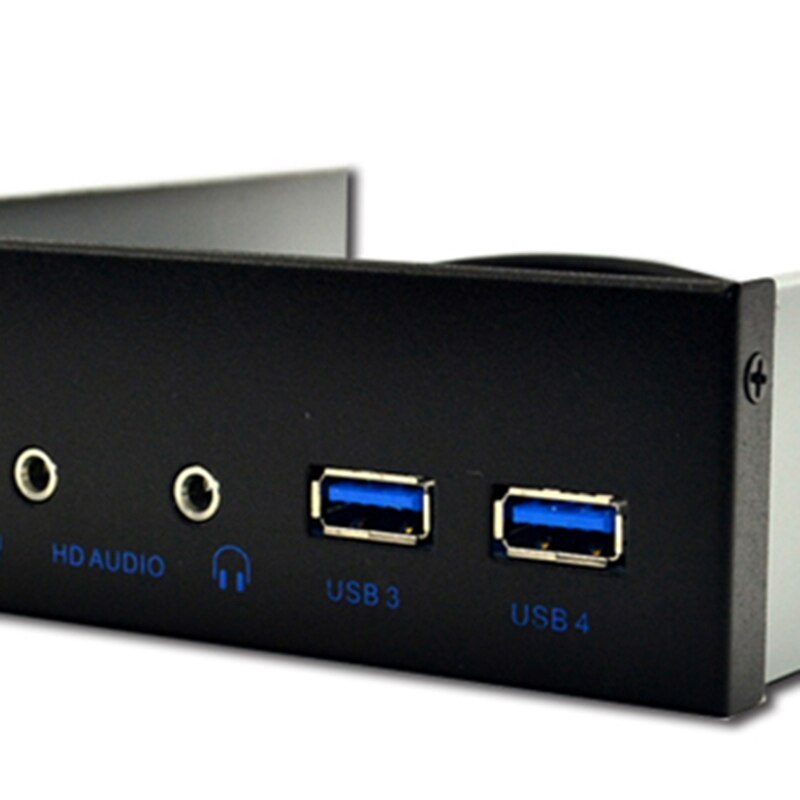 5.25 Inch Desktop Pc Case Internal Front Panel Usb Hub 2 Ports Usb 3.0 And 2 Ports Usb 2.0 With Hd Audio Port 20 Pin Connector