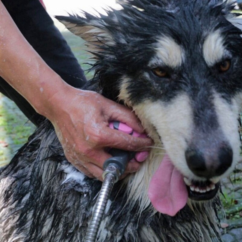 Hond Washer Hond Zwemmen Tool Huisdier Baden Sproeier Scrubber Hond Bad Douche Sproeier Attachment Draagbare Gereedschap Levert 1