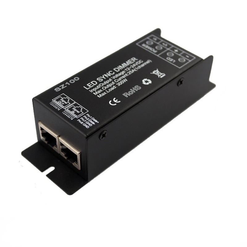 Led lysdæmper 12v 24 volt 300w pwm trådløs rf led lysdæmper tændt med 14 nøgler fjernbetjening til enkelt farve led lys