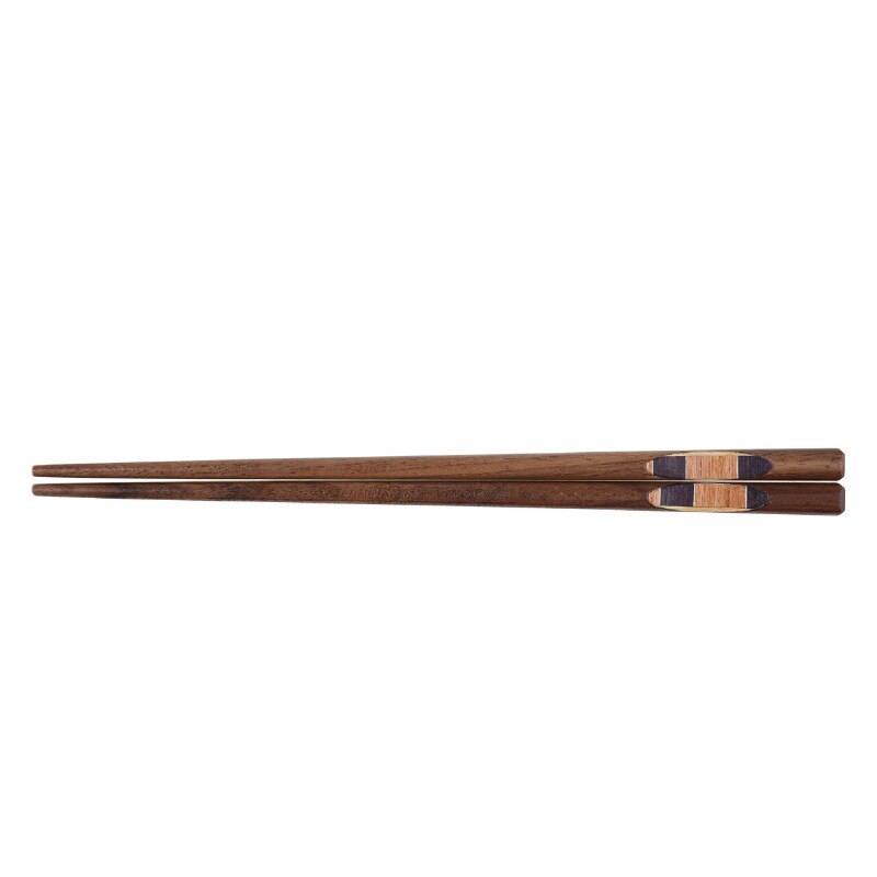 Palillos de cuchara de nogal negro, palillos chinos reutilizables, palitos de madera Natural, cuchara de té, cucharas de servicio: 4