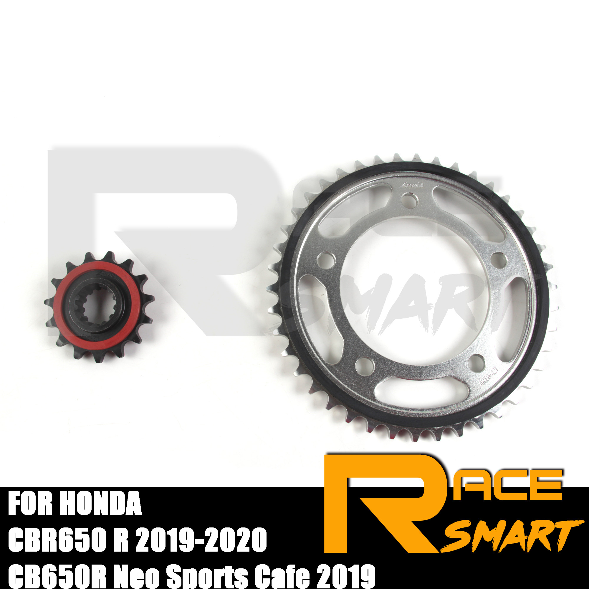 525 Chain CBR650 R Motorcycle Rubber Cushioned Front Rear Sprocket Part For HONDA CBR650F CBR650FA