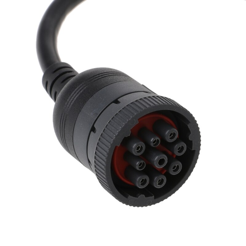 Auto J1939 Deutsch 9 Pin to OBD2 OBD 16 Pin Truck Diagnistic Connector Cable